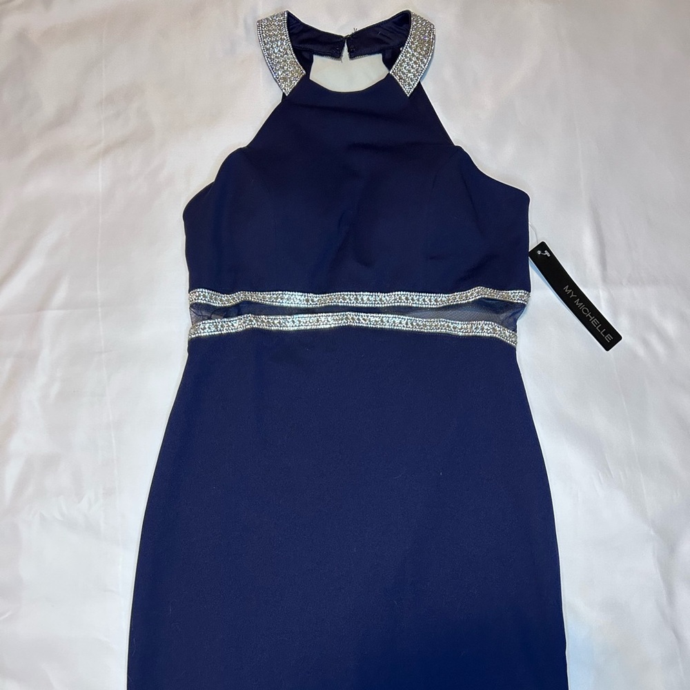 My Michelle halter neck dress
